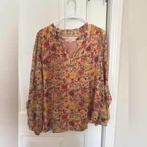 LOFT Floral Blouse